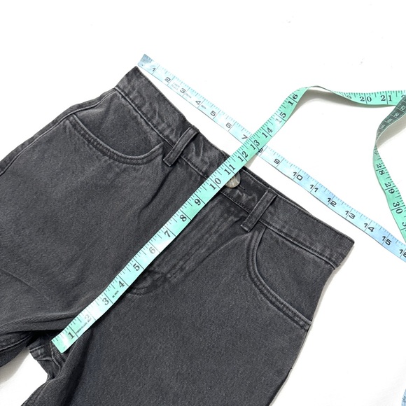 Whimsy + Row Farrah Denim Pants Jeans Vintage Black Size 26 High Waist - Picture 8 of 9